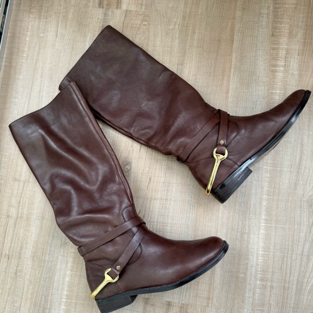 Napa Leather Ruding Boot Ralph Lauren